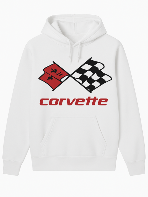 CORVETTE WHITE HOODIES