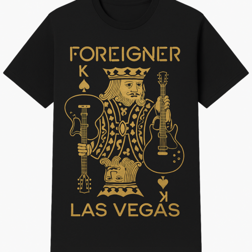 FIREIGNER T-SHIRT BLACK COLOR