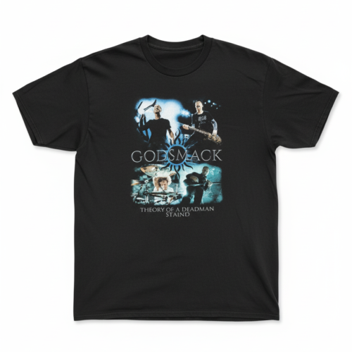 PRINTED BLACK T-SHIRT