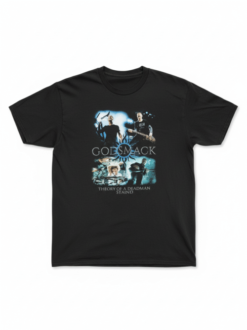 PRINTED BLACK T-SHIRT